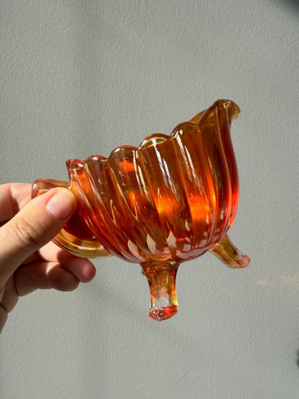 3/$30 🌟 Carnival Glass Creamer Marigold Imperial Creamer Cup